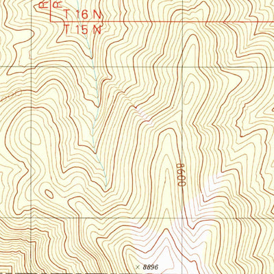 United States Geological Survey Petes Summit, NV (1989, 24000-Scale) digital map