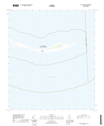 United States Geological Survey Petit Bois Island, MS (2020, 24000-Scale) digital map