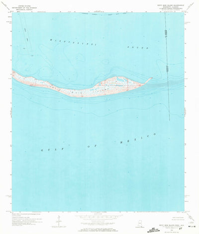United States Geological Survey Petit Bois Island, MS-AL (1958, 24000-Scale) digital map