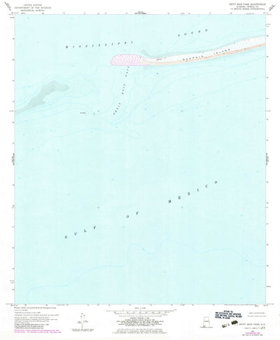United States Geological Survey Petit Bois Pass, AL (1958, 24000-Scale) digital map