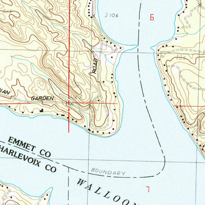 United States Geological Survey Petoskey, MI (1983, 25000-Scale) digital map