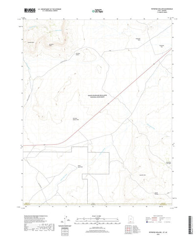 United States Geological Survey Petrified Hollow, UT (2020, 24000-Scale) digital map