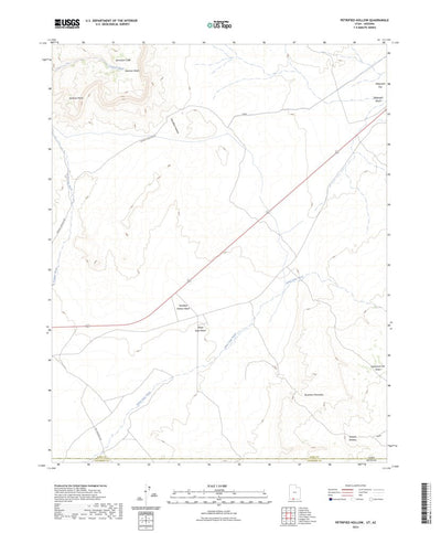 United States Geological Survey Petrified Hollow, UT (2023, 24000-Scale) digital map