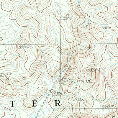 United States Geological Survey Petroglyph Canyon, CA (1982, 24000-Scale) digital map