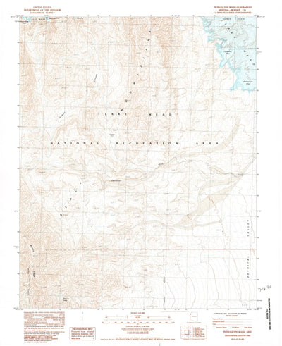 United States Geological Survey Petroglyph Wash, AZ (1983, 24000-Scale) digital map