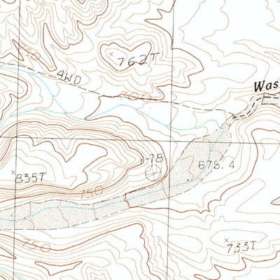 United States Geological Survey Petroglyph Wash, AZ (1983, 24000-Scale) digital map