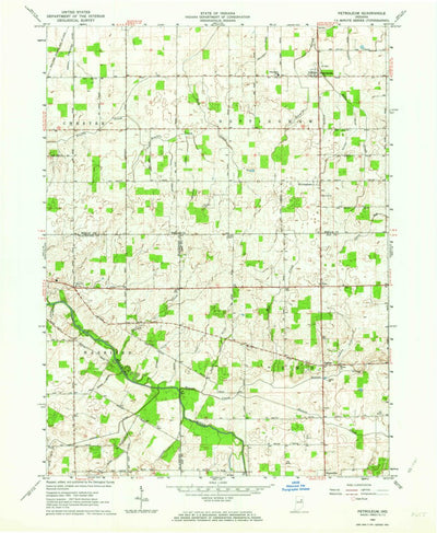 United States Geological Survey Petroleum, IN (1962, 24000-Scale) digital map