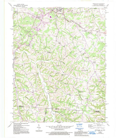 United States Geological Survey Petroleum, KY-TN (1954, 24000-Scale) digital map