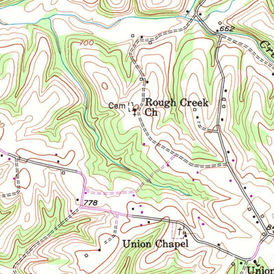 United States Geological Survey Petroleum, KY-TN (1954, 24000-Scale) digital map