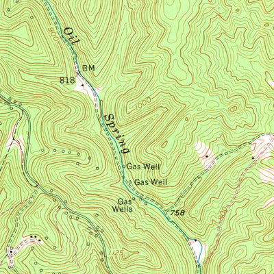 United States Geological Survey Petroleum, WV (1957, 24000-Scale) digital map
