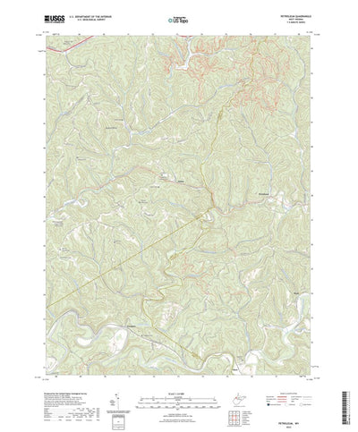 United States Geological Survey Petroleum, WV (2023, 24000-Scale) digital map