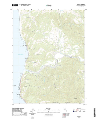 United States Geological Survey Petrolia, CA (2021, 24000-Scale) digital map