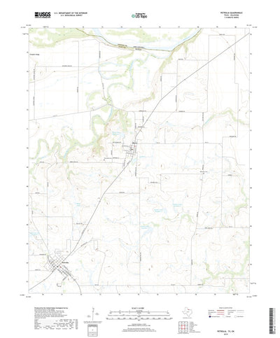 United States Geological Survey Petrolia, TX (2019, 24000-Scale) digital map