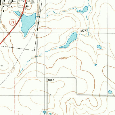 United States Geological Survey Petrolia, TX-OK (1984, 24000-Scale) digital map