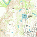 United States Geological Survey Petrolia, TX-OK (1984, 24000-Scale) digital map