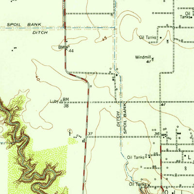United States Geological Survey Petronila, TX (1954, 62500-Scale) digital map