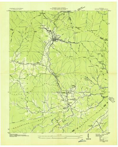 United States Geological Survey Petros, TN (1936, 24000-Scale) digital map