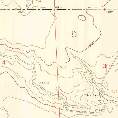 United States Geological Survey Petsch Reservoir, WY (1960, 24000-Scale) digital map
