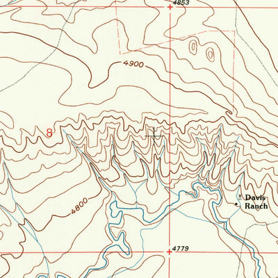 United States Geological Survey Petsch Reservoir, WY (1990, 24000-Scale) digital map