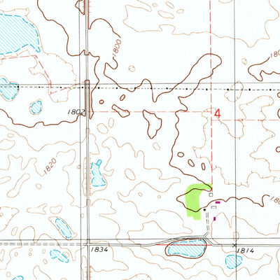 United States Geological Survey Pettibone, ND (1972, 24000-Scale) digital map