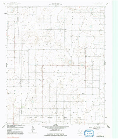 United States Geological Survey Pettit, TX (1965, 24000-Scale) digital map