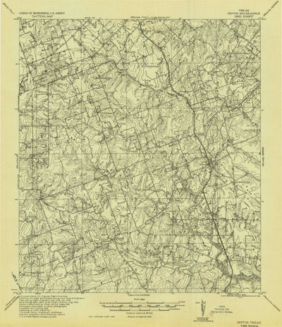 United States Geological Survey Pettus, TX (1936, 62500-Scale) digital map