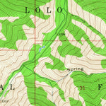 United States Geological Survey Petty Mountain, MT (1964, 24000-Scale) digital map