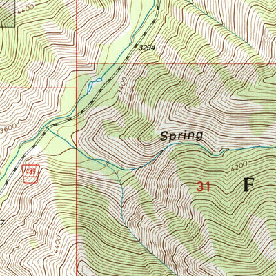 United States Geological Survey Petty Mountain, MT (1999, 24000-Scale) digital map