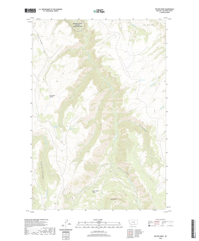 United States Geological Survey Peyote Point, MT (2020, 24000-Scale) digital map
