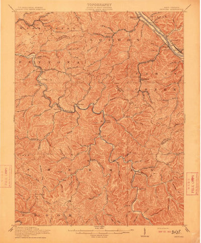 United States Geological Survey Peytona, WV (1911, 62500-Scale) digital map