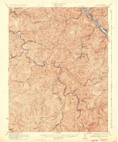 United States Geological Survey Peytona, WV (1931, 62500-Scale) digital map
