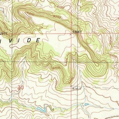 United States Geological Survey Pfeiffer Hill, WY (1984, 24000-Scale) digital map
