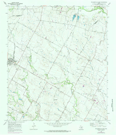 United States Geological Survey Pflugerville East, TX (1968, 24000-Scale) digital map