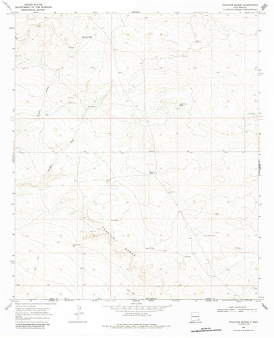 United States Geological Survey Phantom Banks, NM-TX (1968, 24000-Scale) digital map
