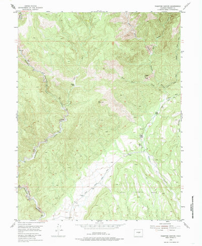 United States Geological Survey Phantom Canyon, CO (1954, 24000-Scale) digital map