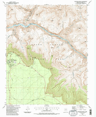 United States Geological Survey Phantom Ranch, AZ (1988, 24000-Scale) digital map