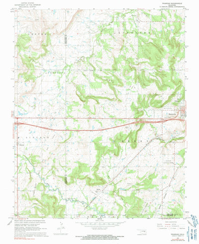 United States Geological Survey Pharoah, OK (1967, 24000-Scale) digital map