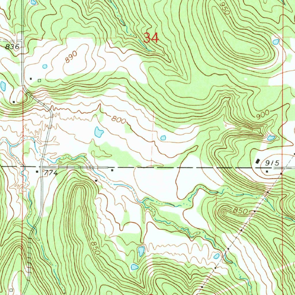 Pharoah, OK (1967, 24000-Scale) Map by United States Geological Survey ...