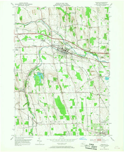 United States Geological Survey Phelps, NY (1953, 24000-Scale) digital map