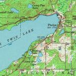 United States Geological Survey Phelps, WI-MI (1956, 62500-Scale) digital map