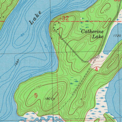United States Geological Survey Phelps, WI-MI (1981, 24000-Scale) digital map
