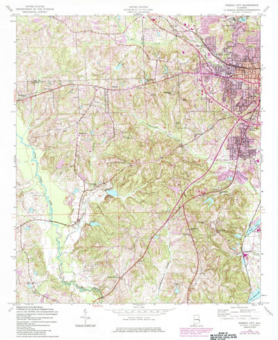 United States Geological Survey Phenix City, AL (1955, 24000-Scale) digital map