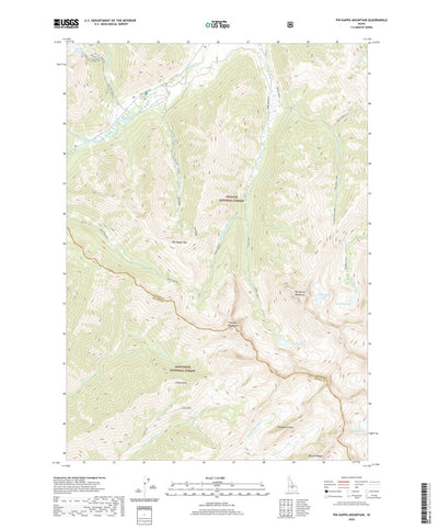 United States Geological Survey Phi Kappa Mountain, ID (2020, 24000-Scale) digital map