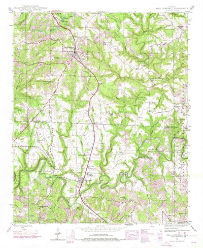 United States Geological Survey Phil Campbell, AL (1946, 24000-Scale) digital map