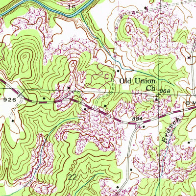 United States Geological Survey Phil Campbell, AL (1946, 24000-Scale) digital map
