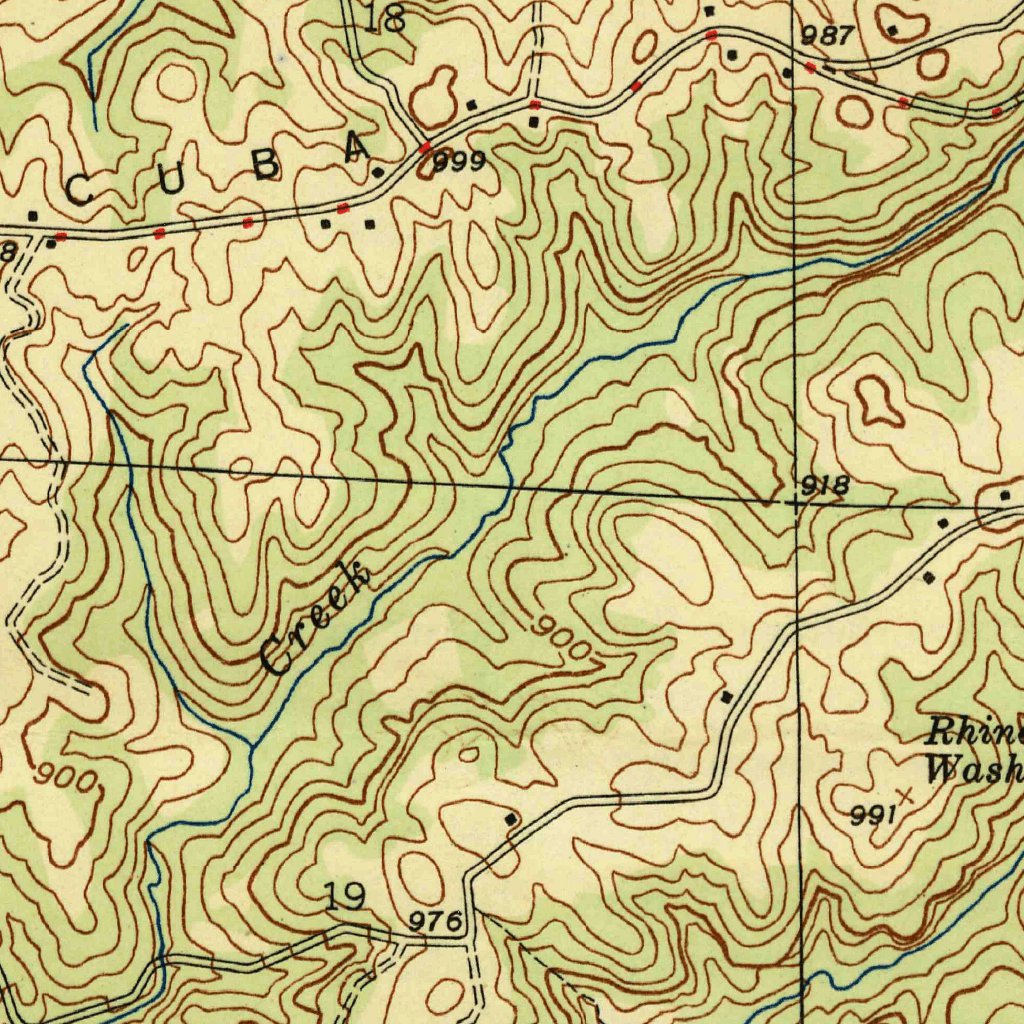 Phil Campbell, AL (1947, 24000Scale) Map by United States Geological Survey Avenza Maps