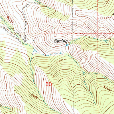 United States Geological Survey Phil Pico Mountain, UT-WY (1963, 24000-Scale) digital map