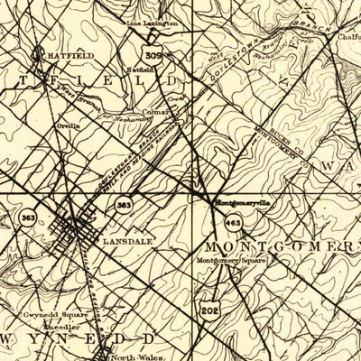 United States Geological Survey Philadelphia North, PA-NJ (1942, 125000-Scale) digital map
