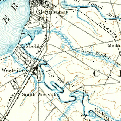United States Geological Survey Philadelphia, PA-NJ (1894, 62500-Scale) digital map