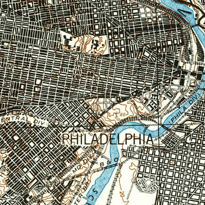 United States Geological Survey Philadelphia, PA-NJ (1943, 62500-Scale) digital map